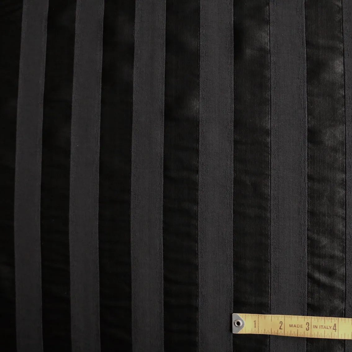 Black On Black Stripe Viscose