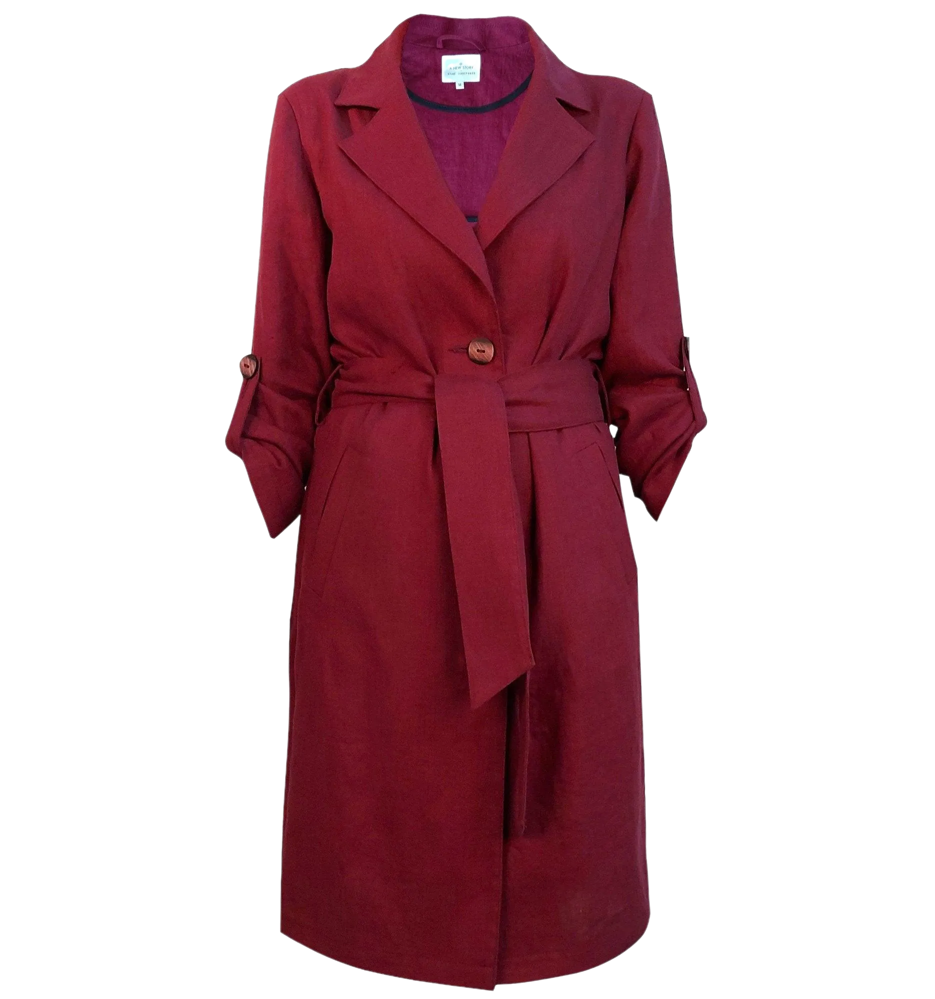 Bonnie lang hør Trenchcoat