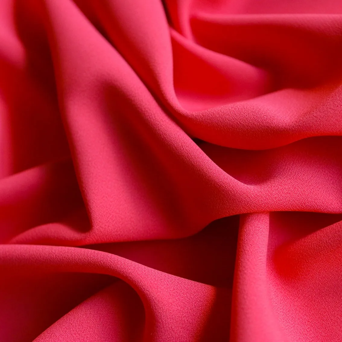 Cady Tangerine Satin Backed Crepe