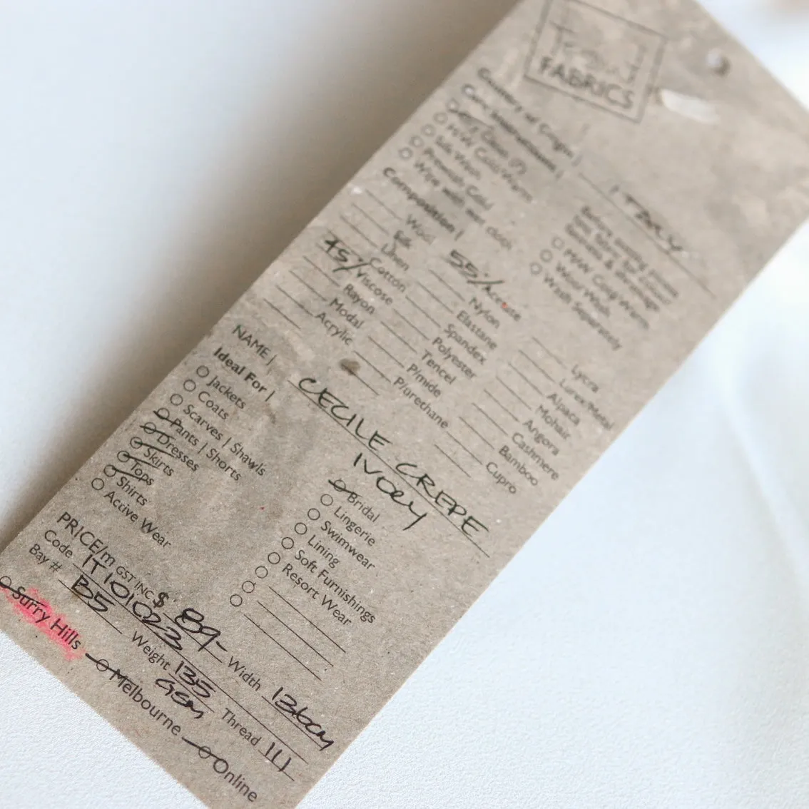 Cecile Ivory Crepe