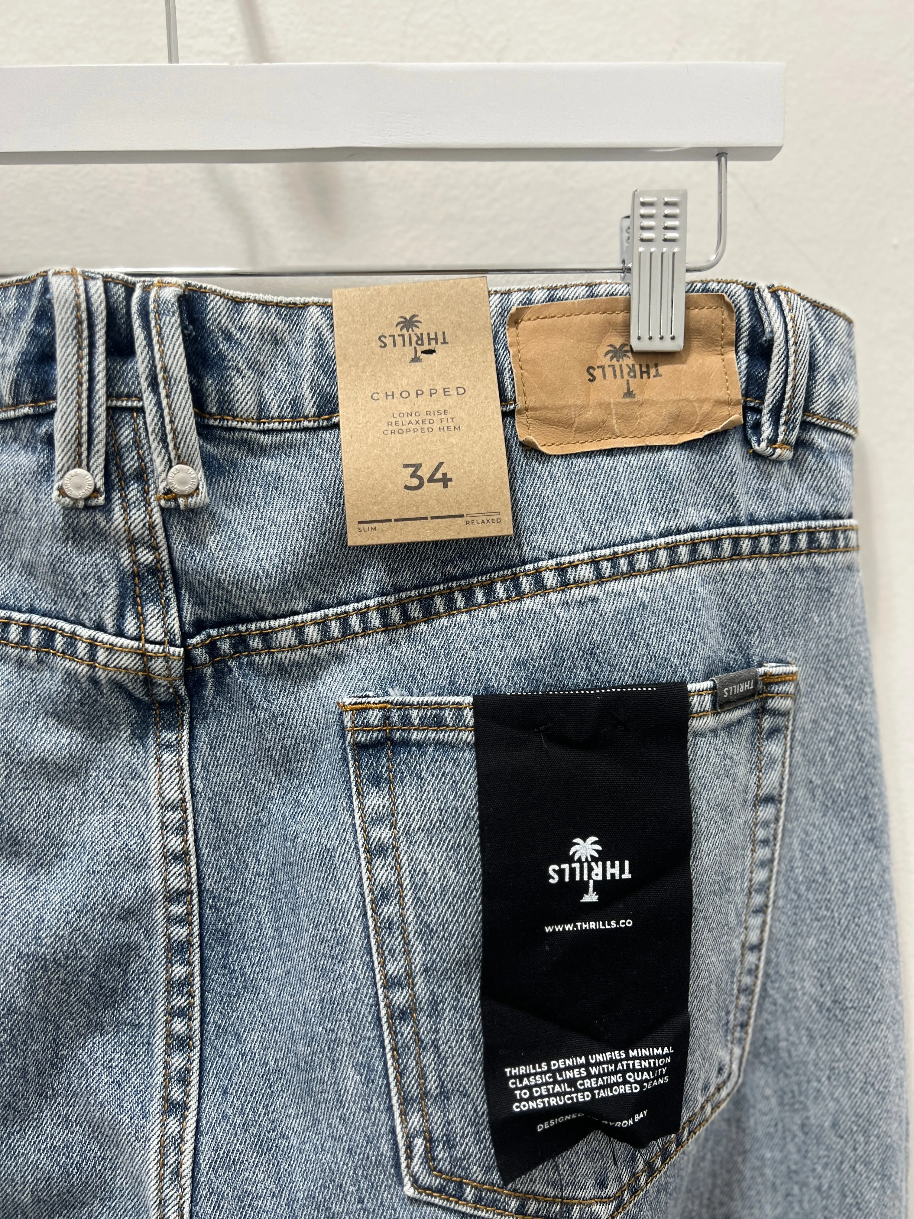 CHOPPED DENIM JEAN - GARAGE BLUE