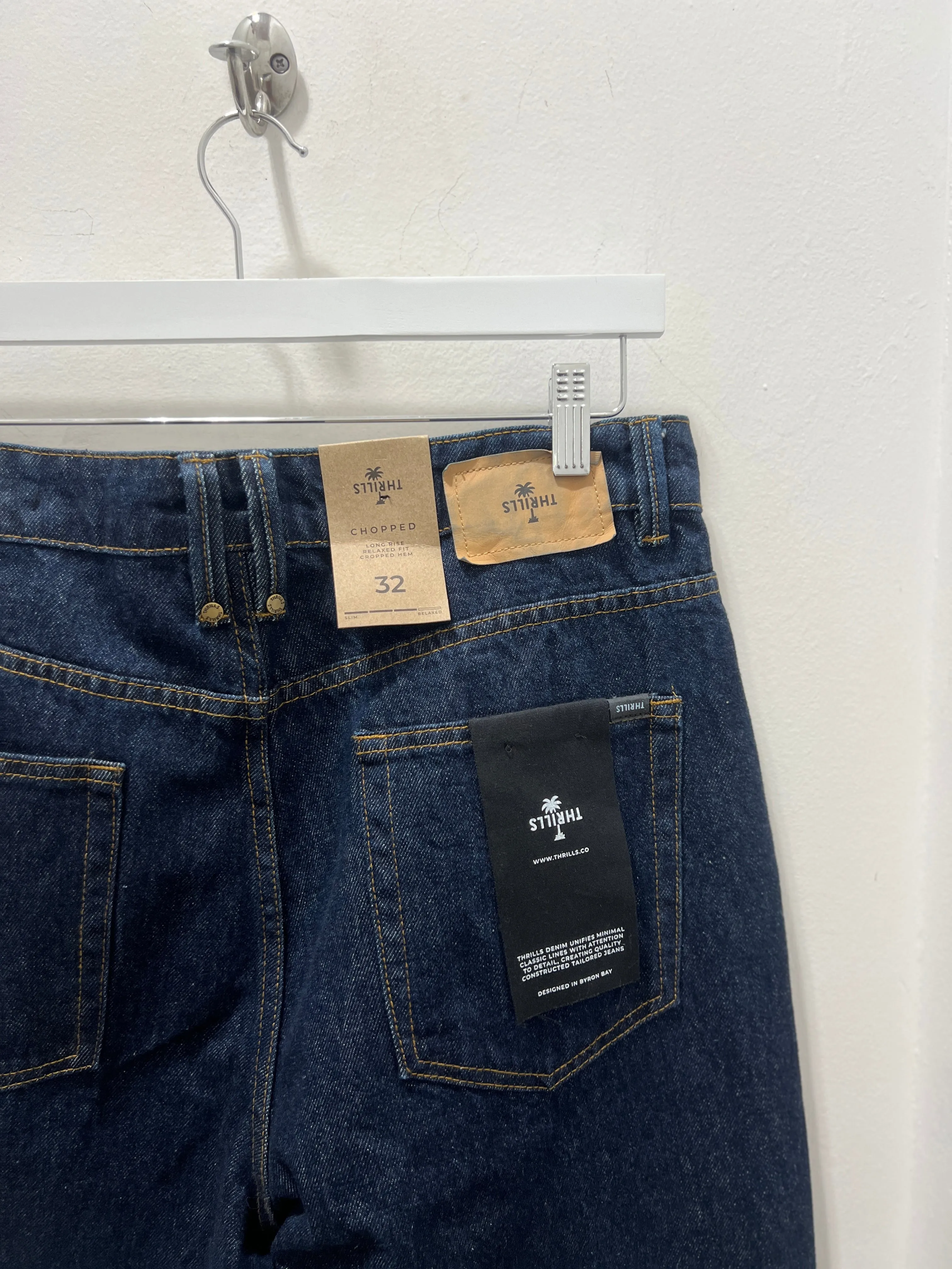 CHOPPED DENIM JEAN - RAW INDIGO