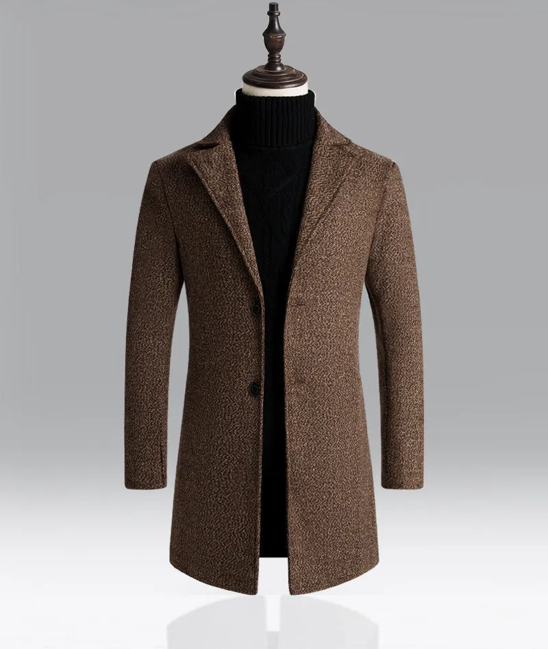 Dale  Schneeflocken Trenchcoat aus Wollmischung