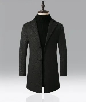 Dale  Schneeflocken Trenchcoat aus Wollmischung