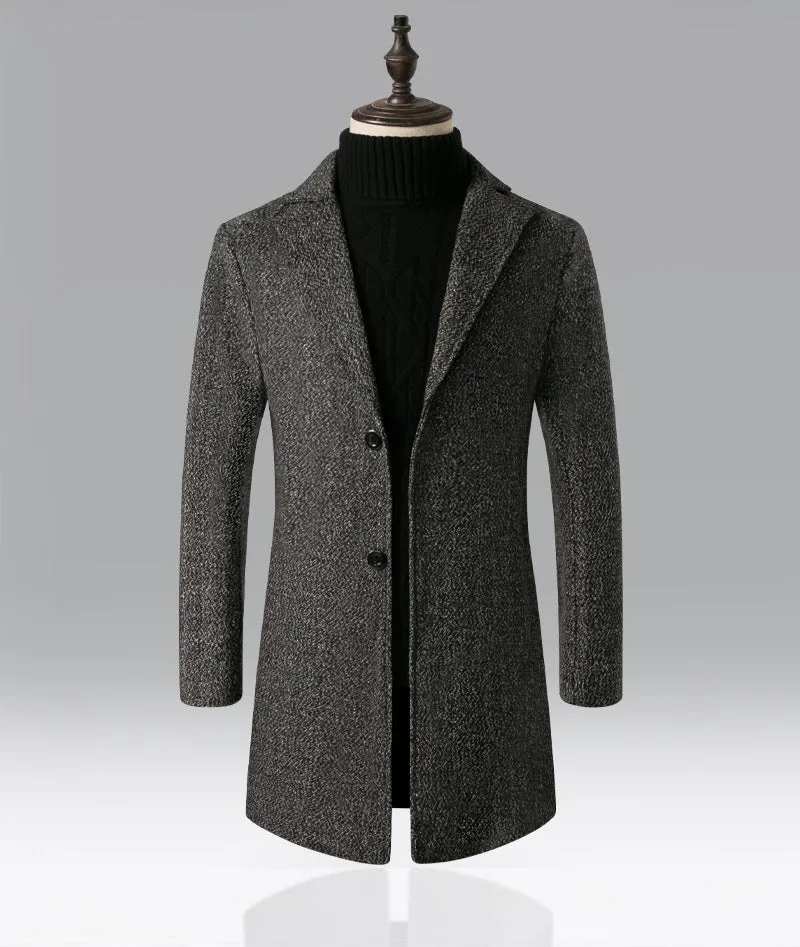 Dale  Schneeflocken Trenchcoat aus Wollmischung