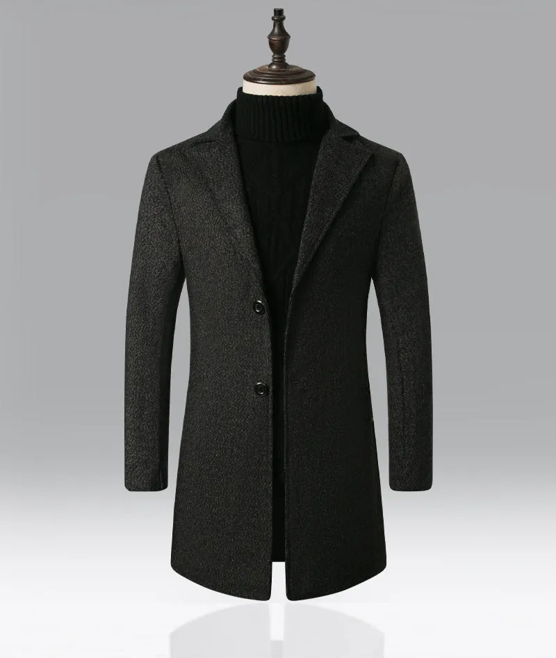 Dale  Schneeflocken Trenchcoat aus Wollmischung