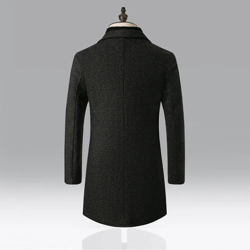 Dale  Schneeflocken Trenchcoat aus Wollmischung