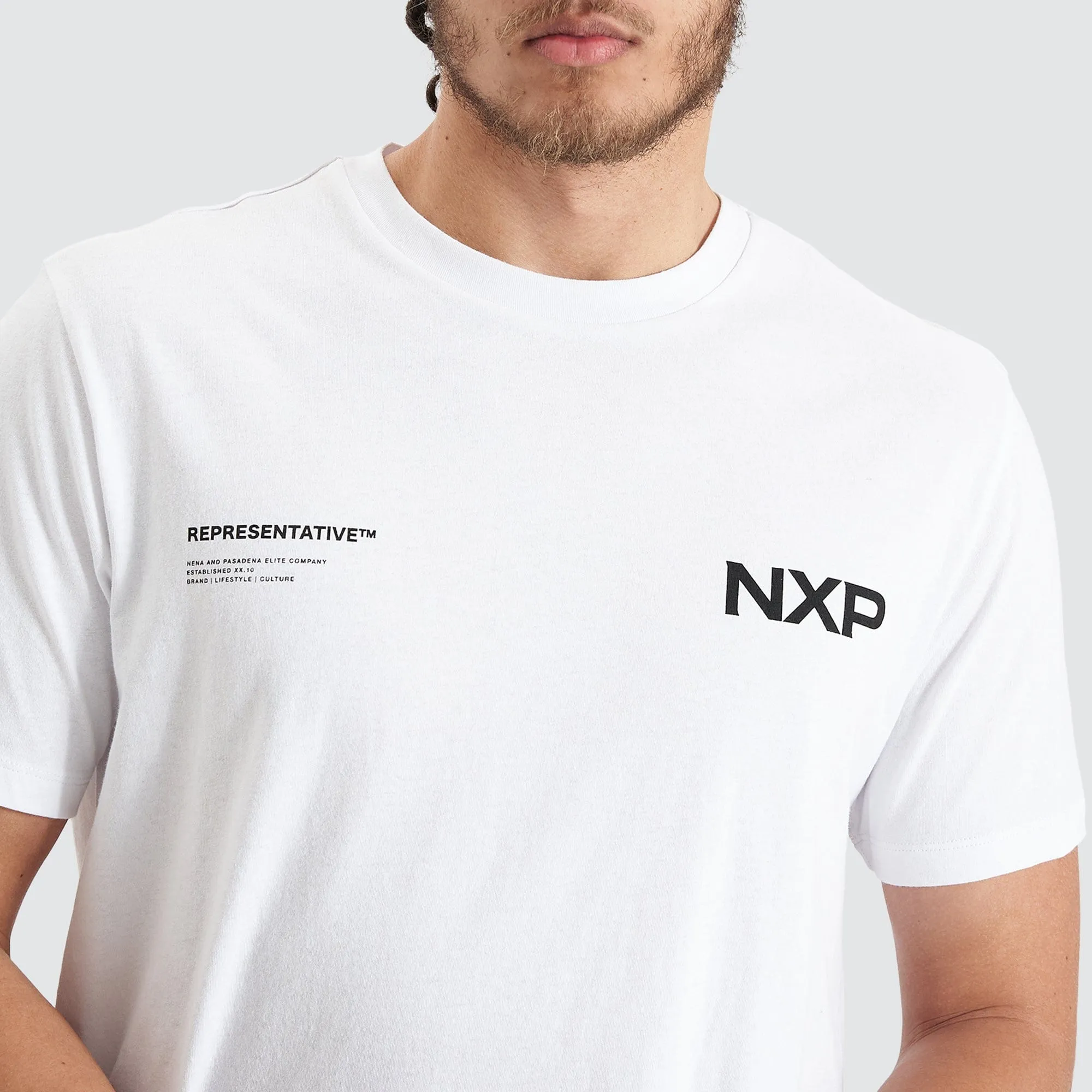 Delta Time Dual Curved Tee Optical White