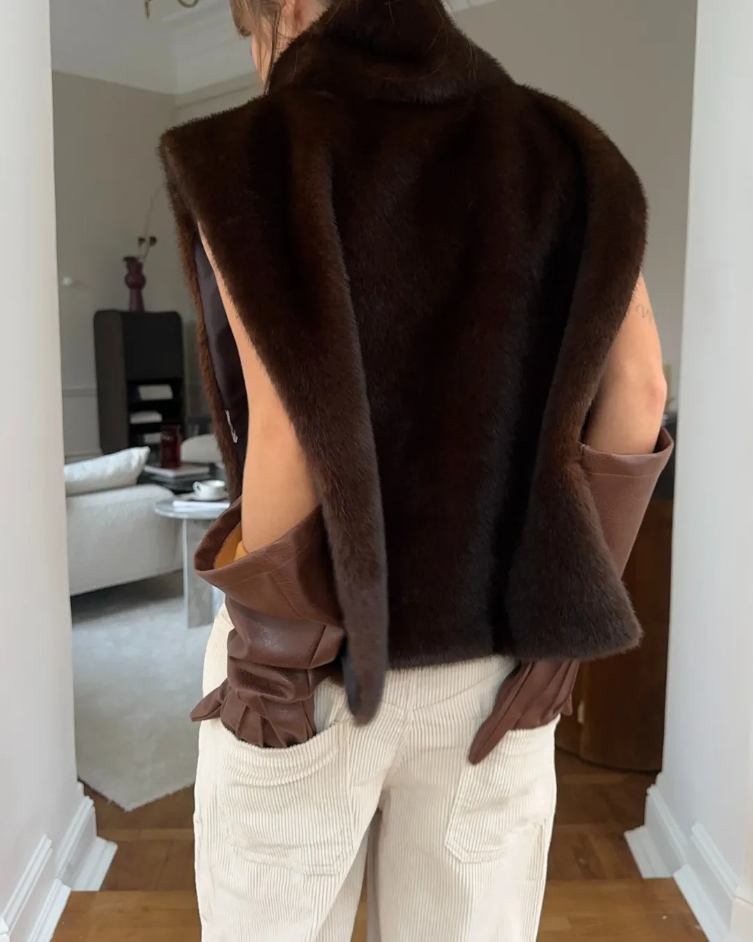 Faux Fur Turtleneck Vest - Dames - Zacht en Elegant met Luxe Look