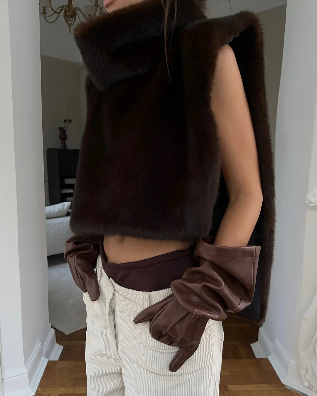Faux Fur Turtleneck Vest - Dames - Zacht en Elegant met Luxe Look