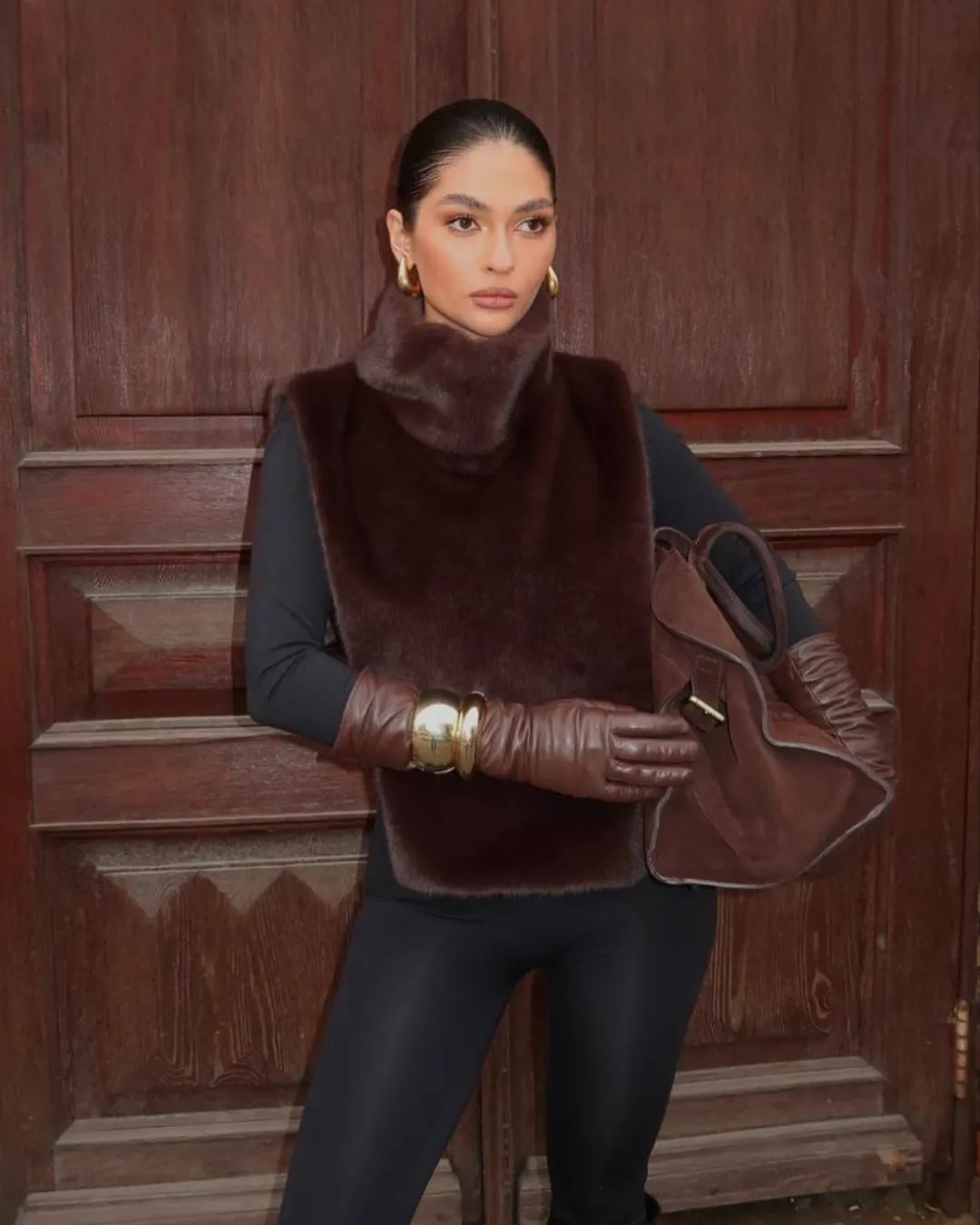 Faux Fur Turtleneck Vest - Dames - Zacht en Elegant met Luxe Look