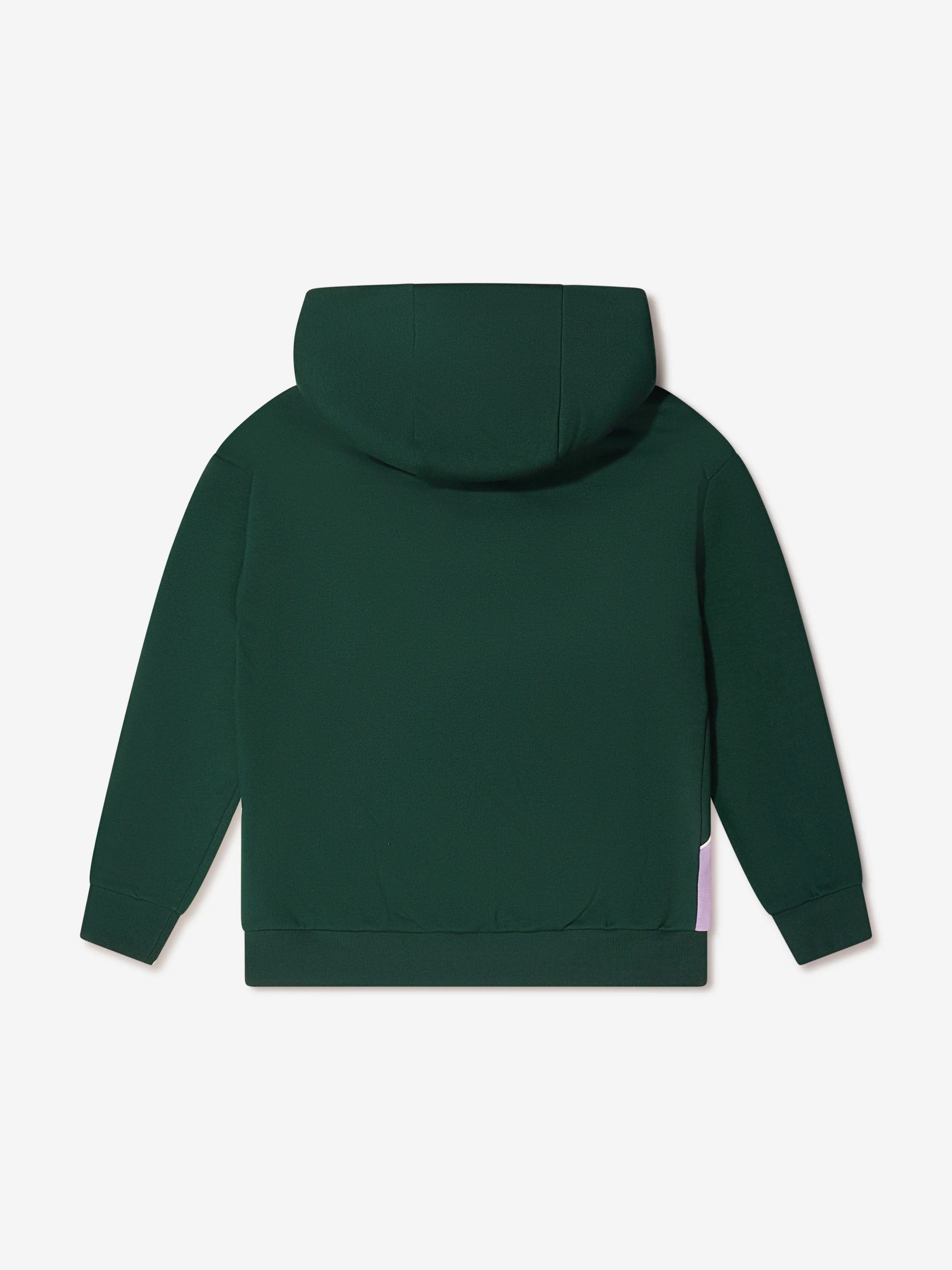 Fendi Kids Half Zip Emblem Logo Hoodie