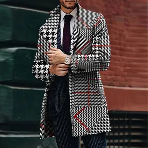 Francis  Groer Anzugkragen Mantel mit Taschen