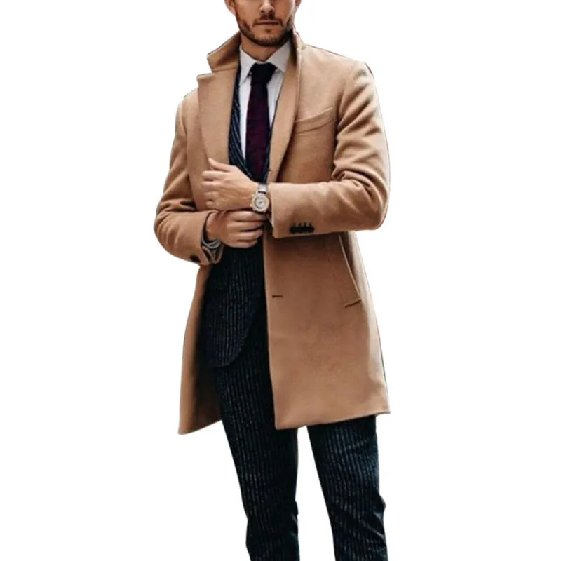 Frederick  Mittellanger Herrenmantel aus Wollmix