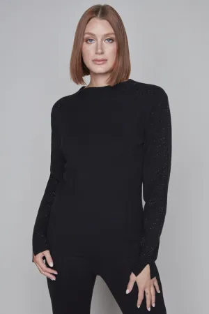 Glittering French Jewel Neck