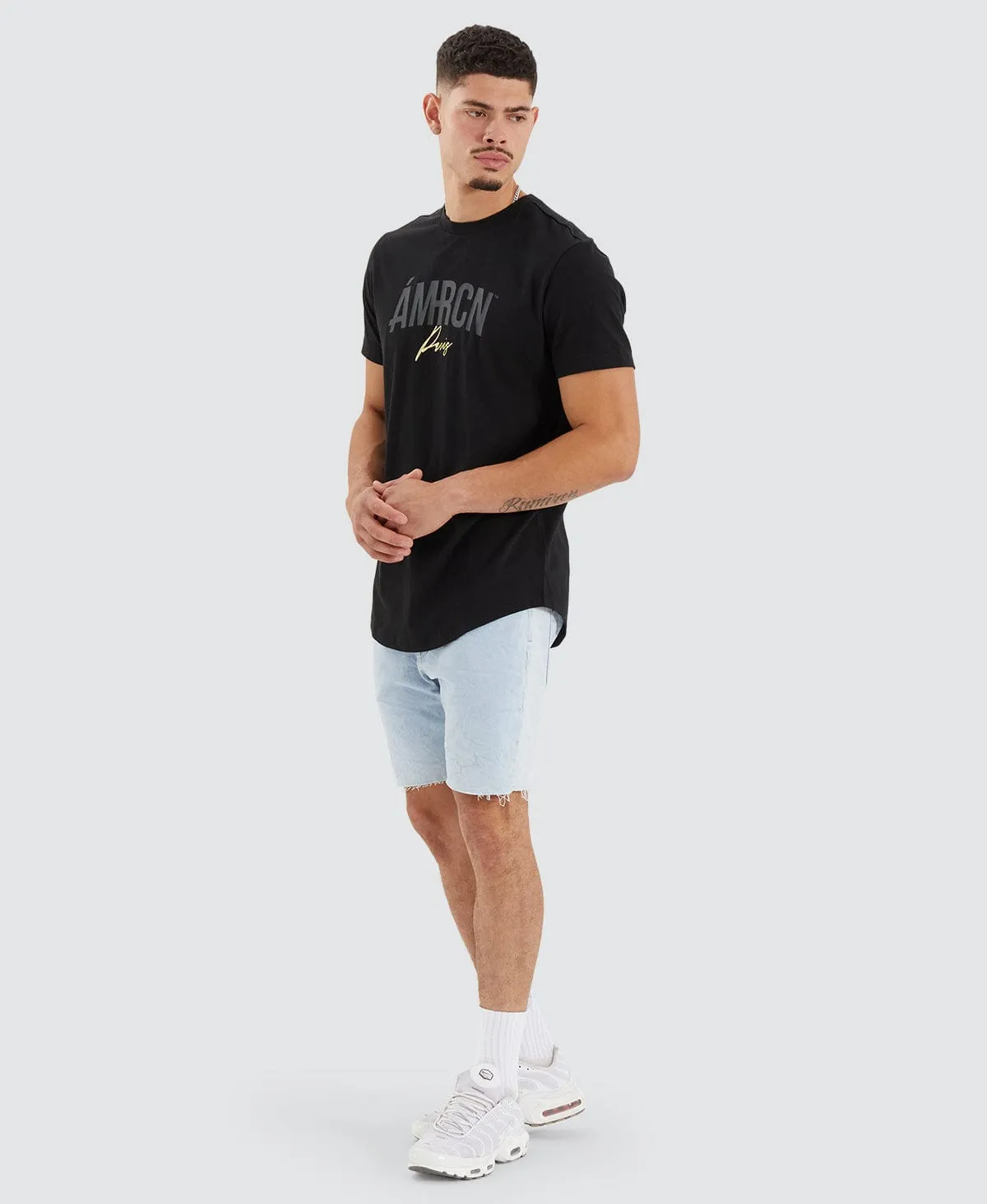 Grande Dual Curved Tee Jet Black