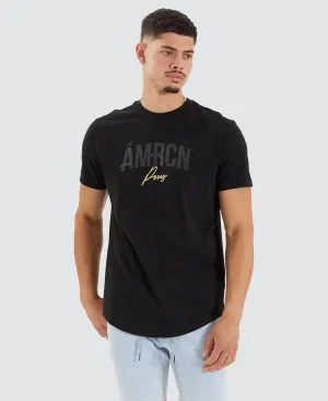 Grande Dual Curved Tee Jet Black