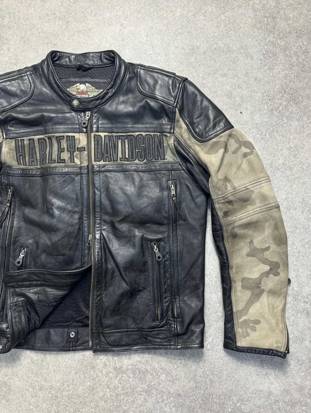 Harley Davidson Camo Racing Jacket
