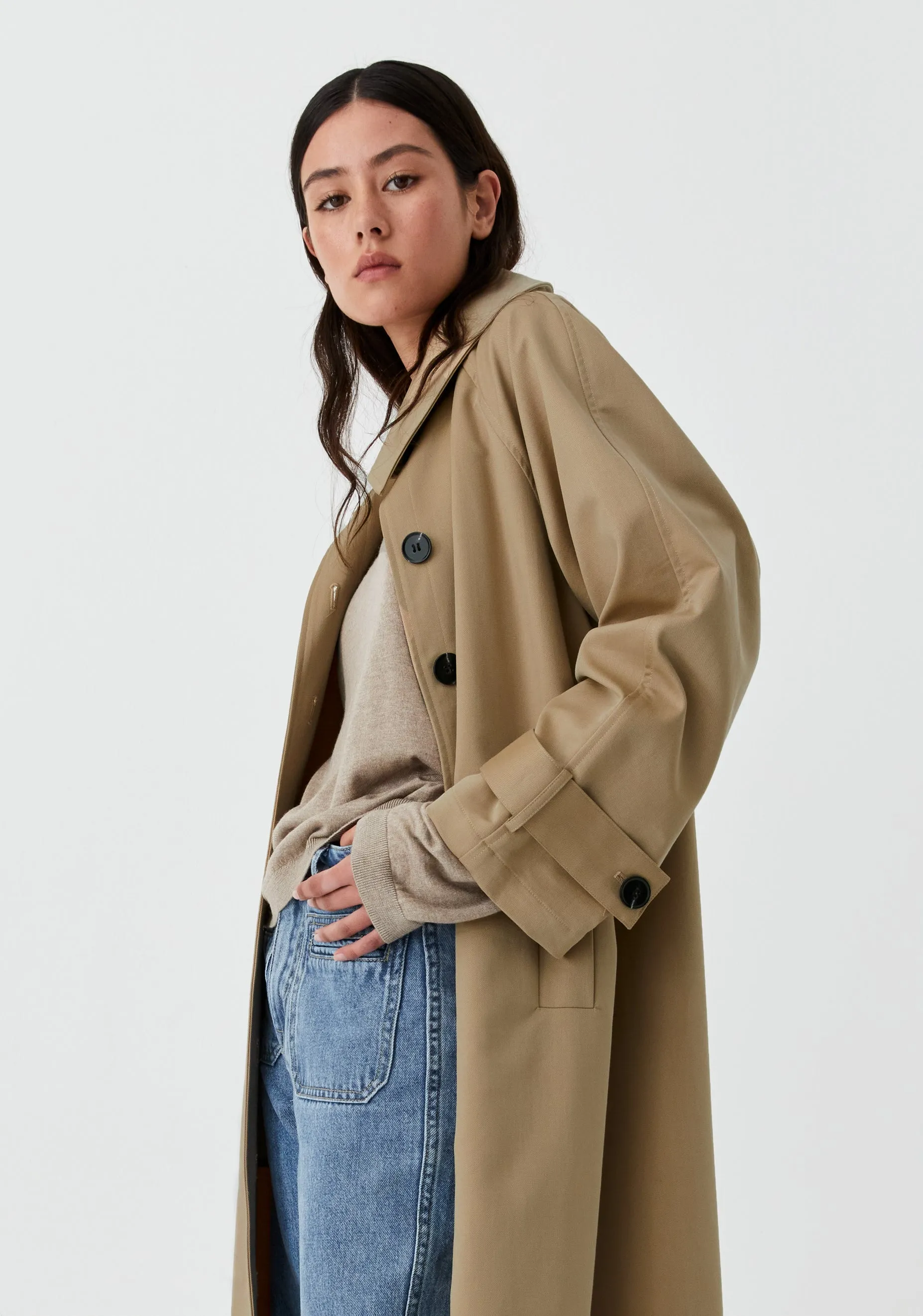 Harvey Trench Coat_Sand
