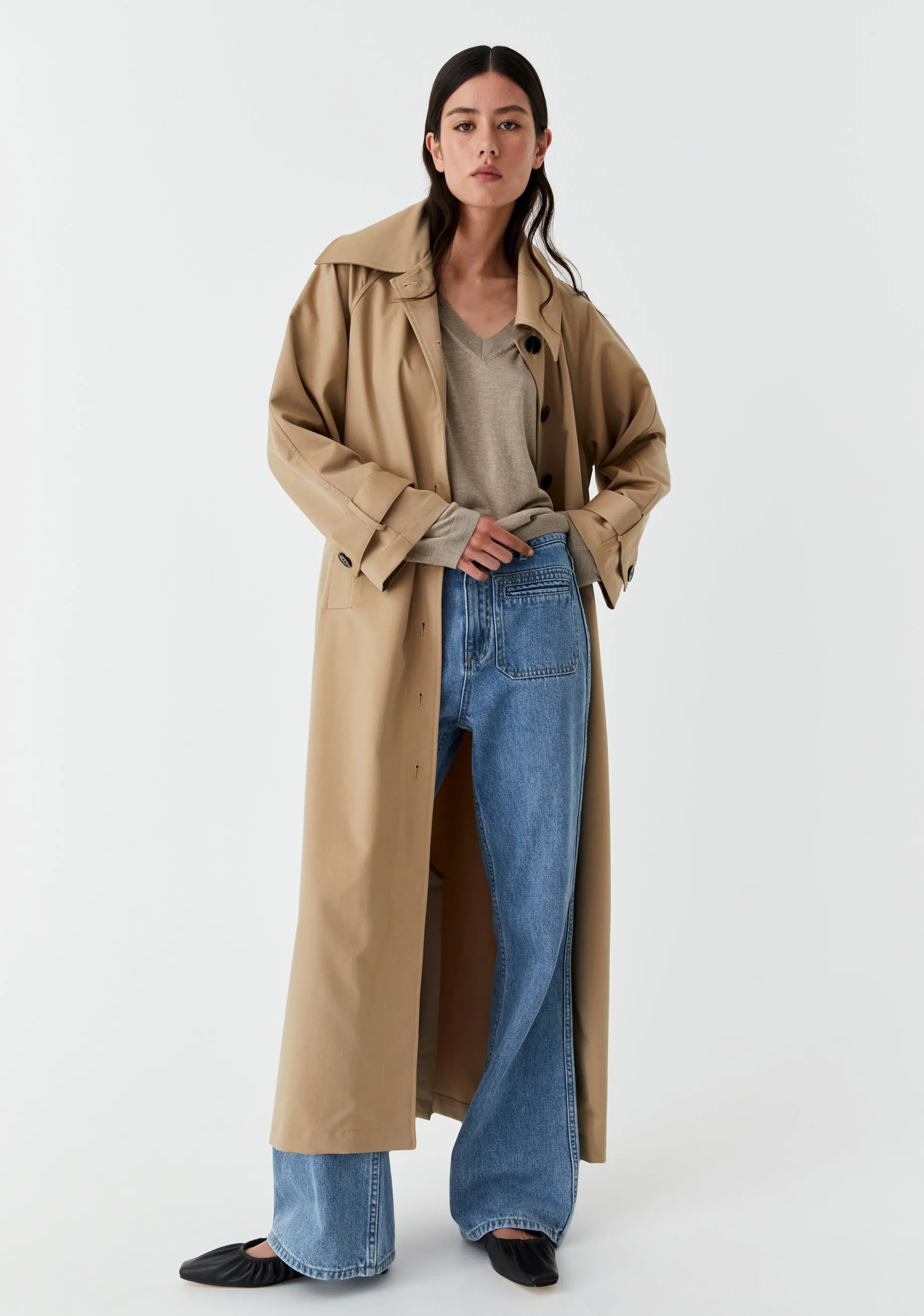 Harvey Trench Coat_Sand