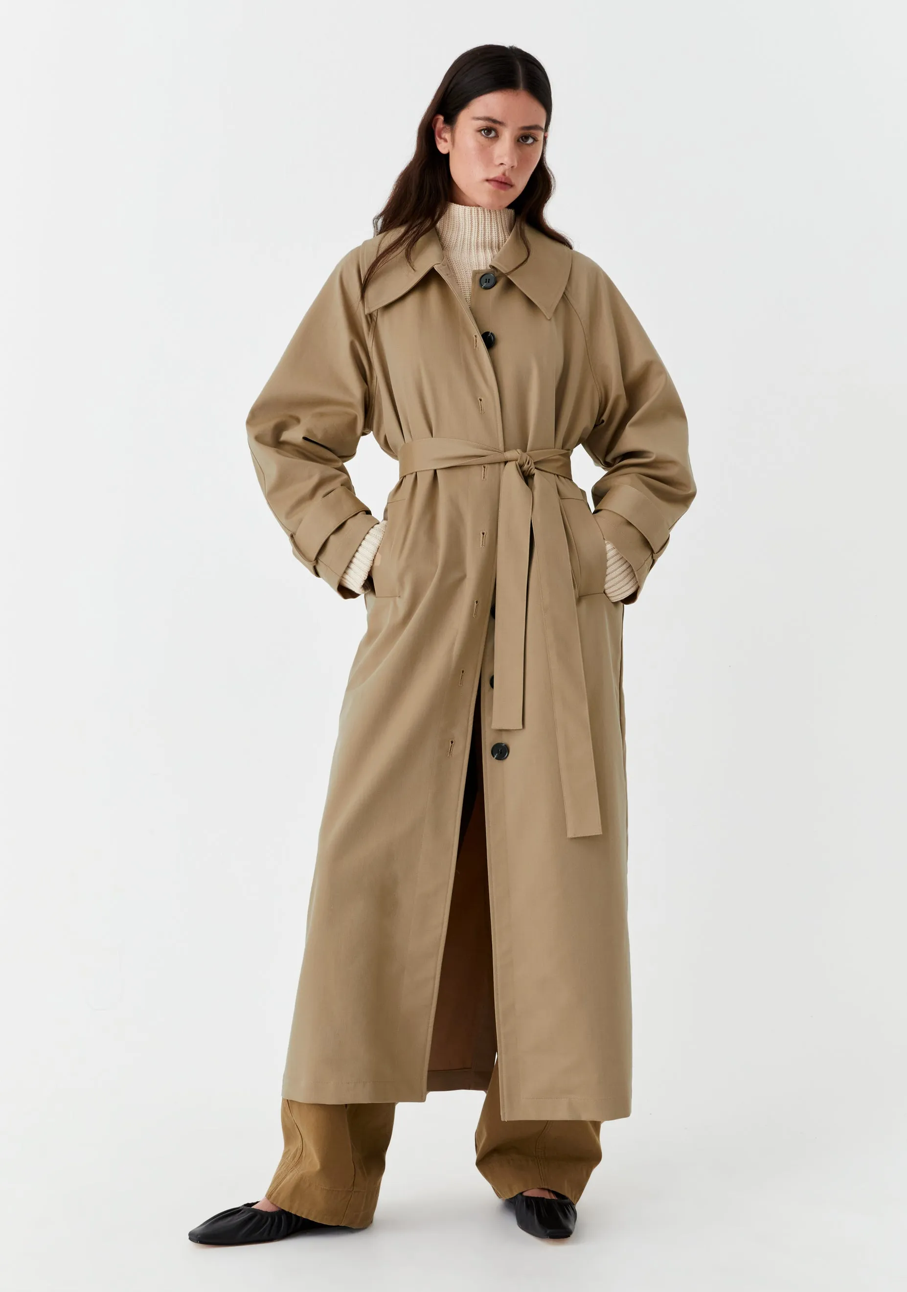 Harvey Trench Coat_Sand