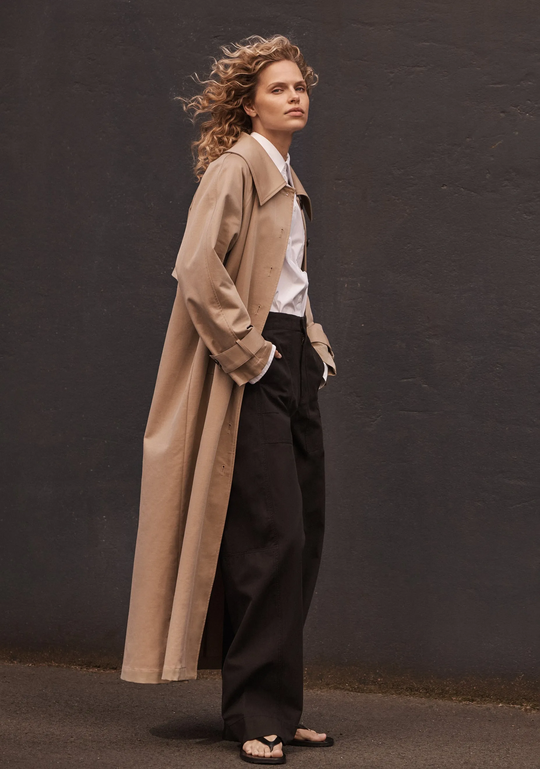 Harvey Trench Coat_Sand