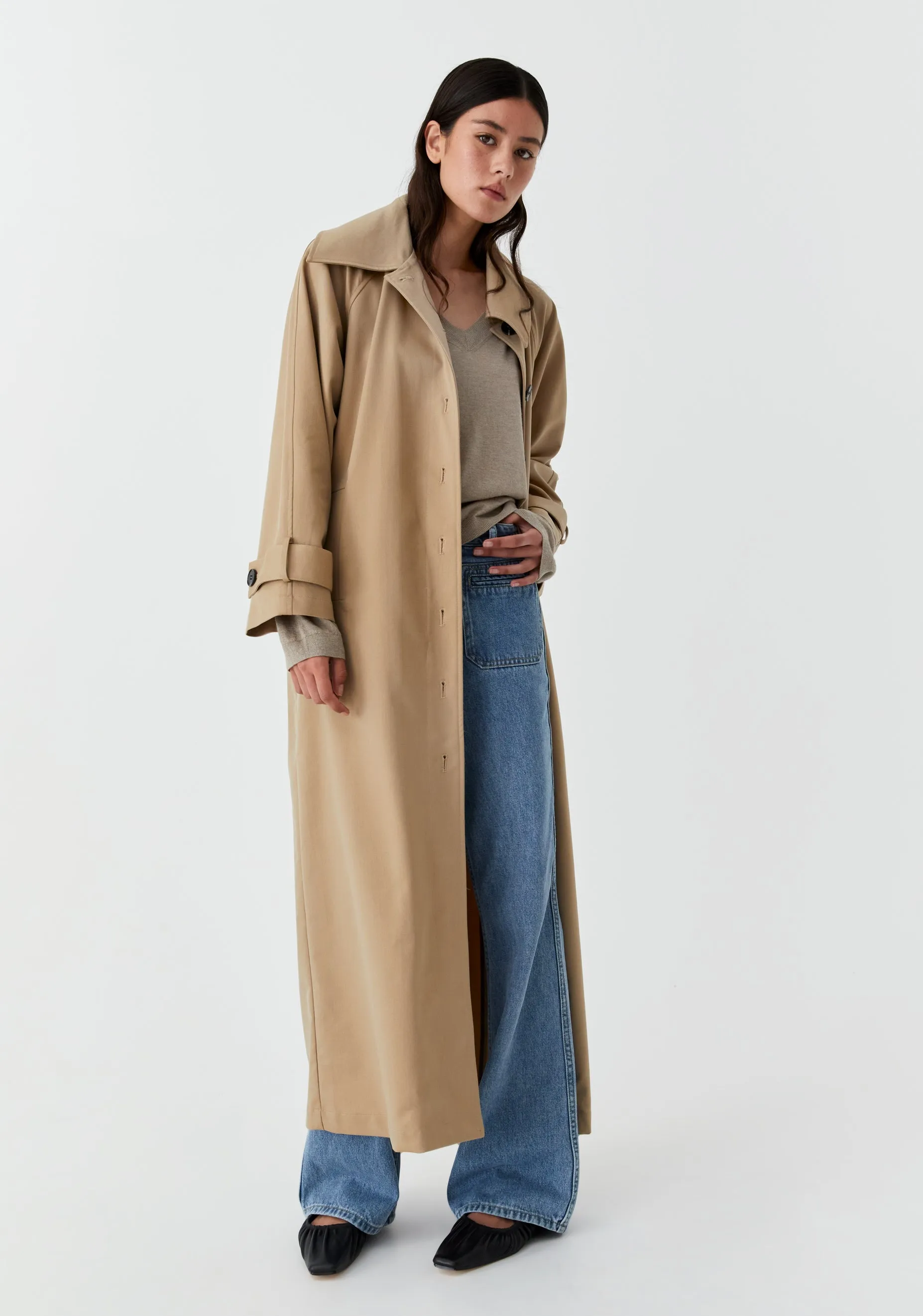 Harvey Trench Coat_Sand