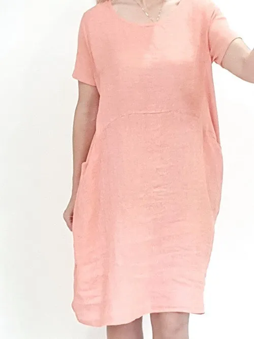Helga May Jungle Dress: Plain - Light Coral