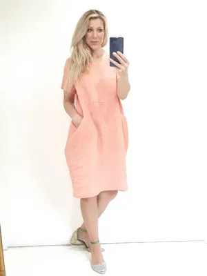 Helga May Jungle Dress: Plain - Light Coral