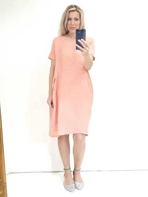 Helga May Jungle Dress: Plain - Light Coral