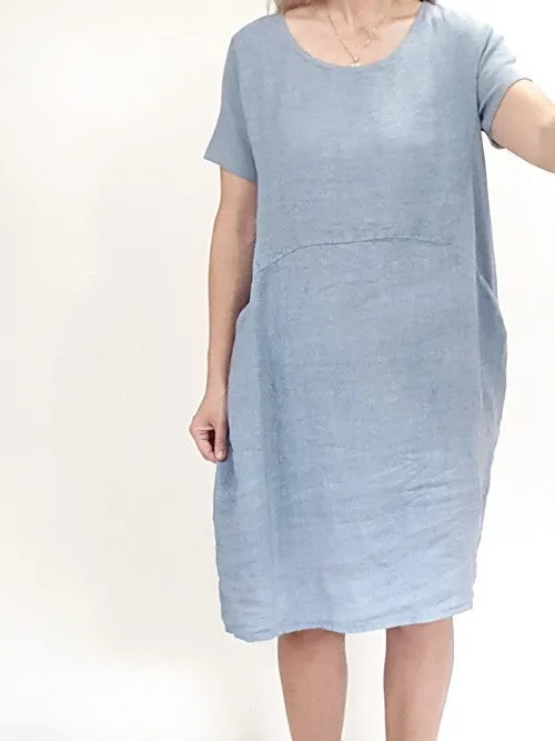 Helga May Jungle Dress: Plain - Pale Petrol