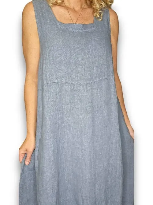 Helga May: Maxi Tank Dress - Petrol