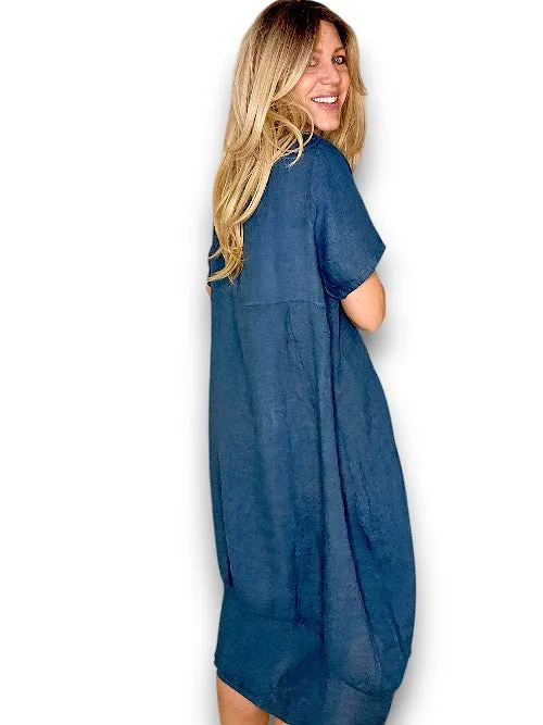 Helga May: Mid Sleeve Maxi Dress - Jade