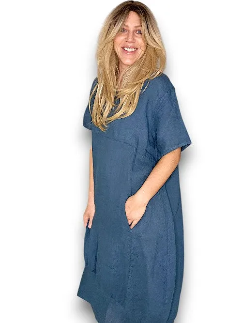 Helga May: Mid Sleeve Maxi Dress - Jade