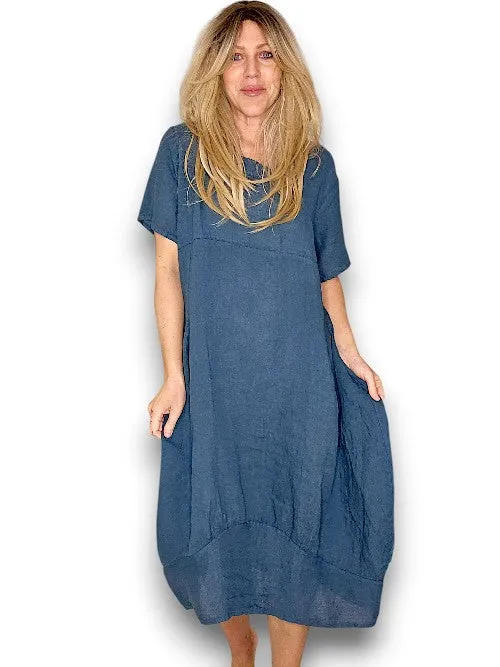 Helga May: Mid Sleeve Maxi Dress - Jade