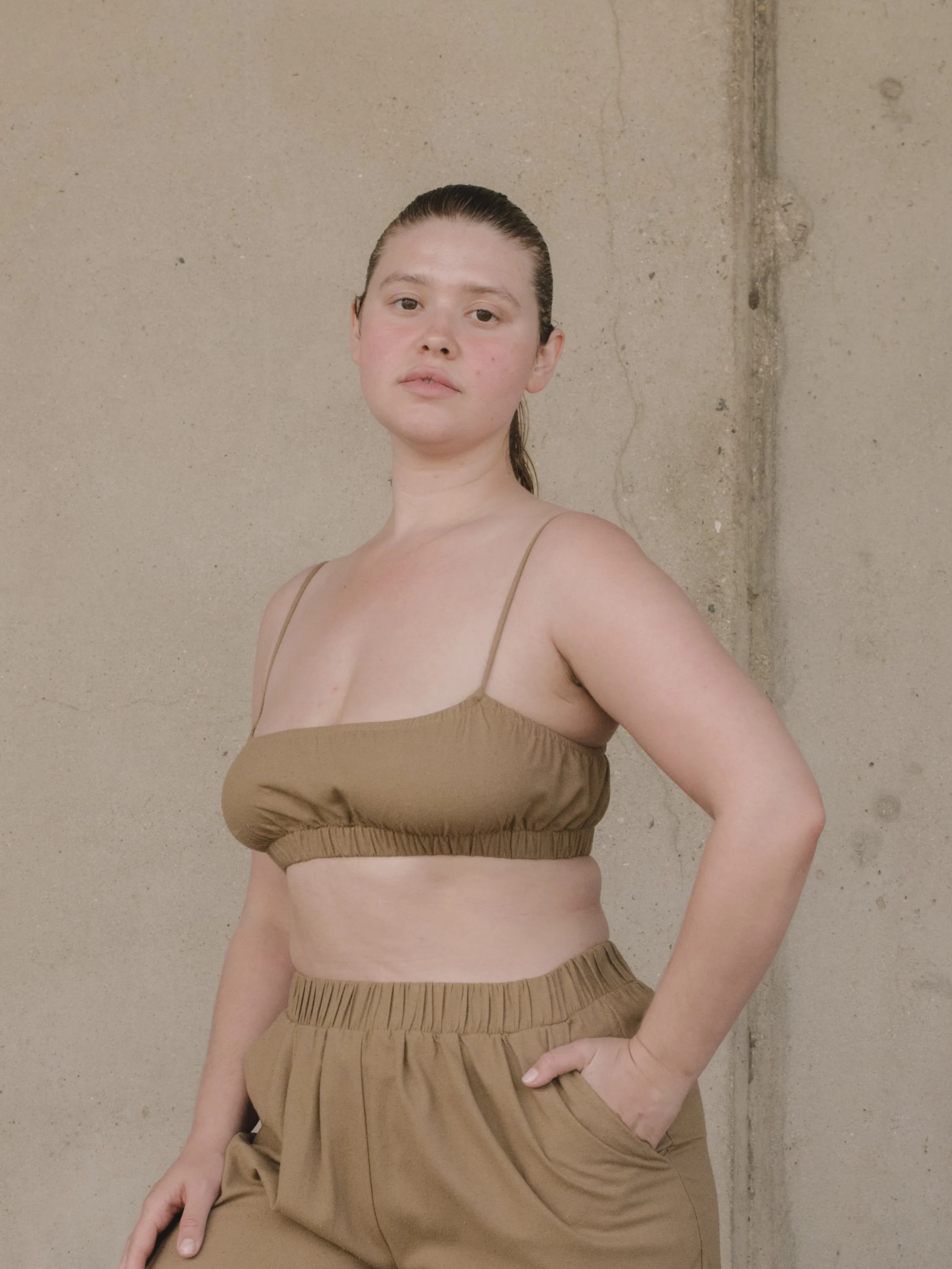 House Top, Regen Silk Noil, Laurel
