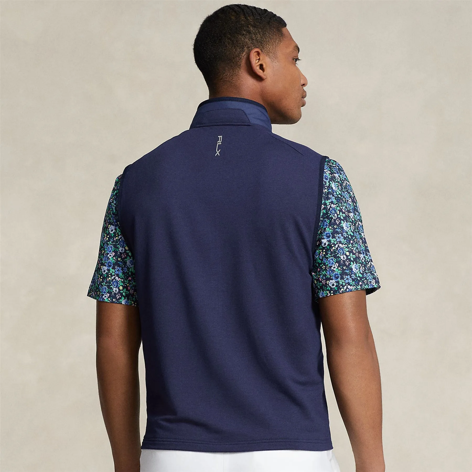 Hybrid Full Zip Vest Refined Navy - SS24