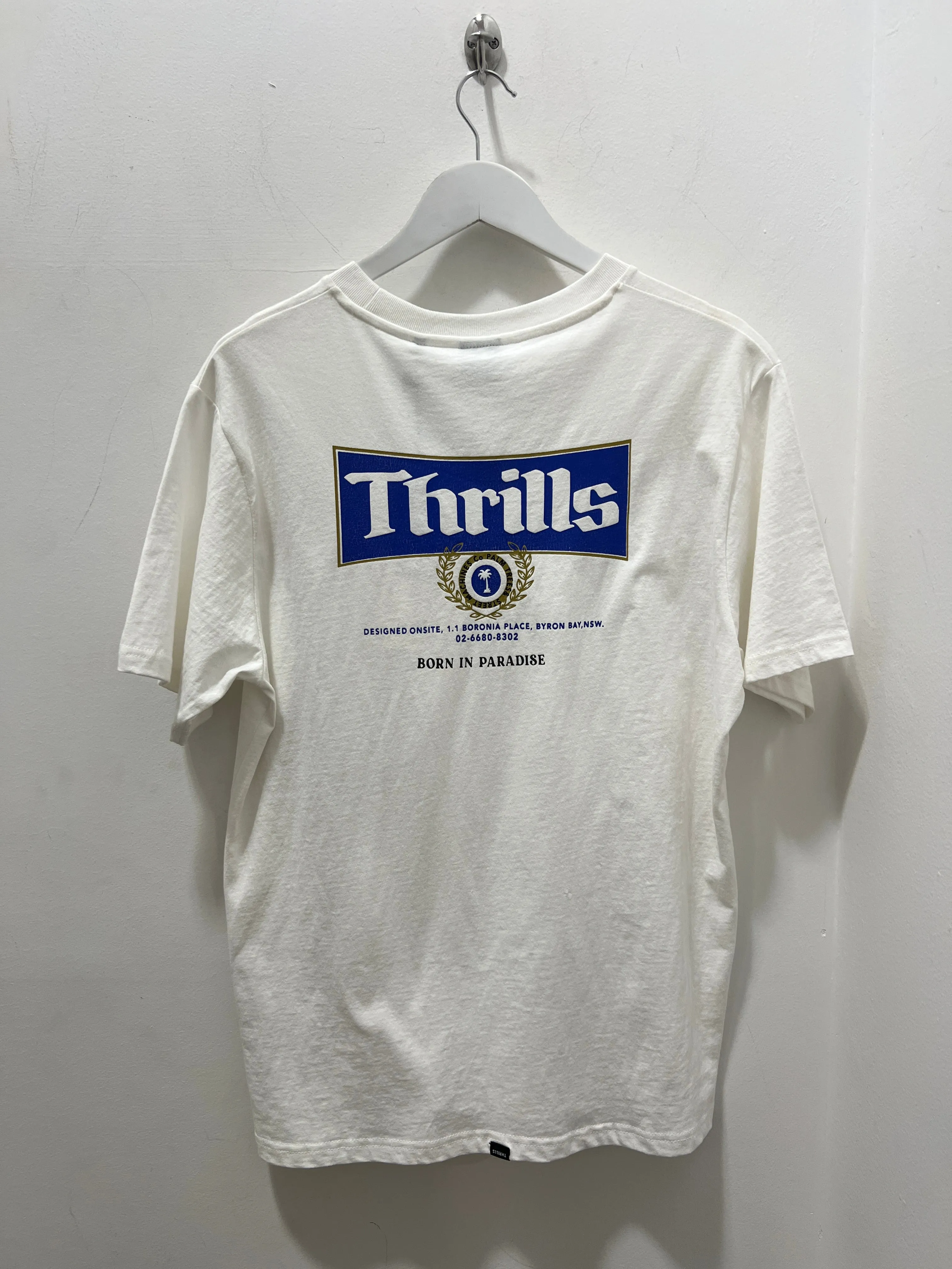 KING OF THRILLS POCKET TEE - DIRTY WHITE