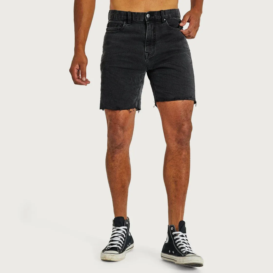 KS5 DENIM SHORT - VINTAGE BLACK