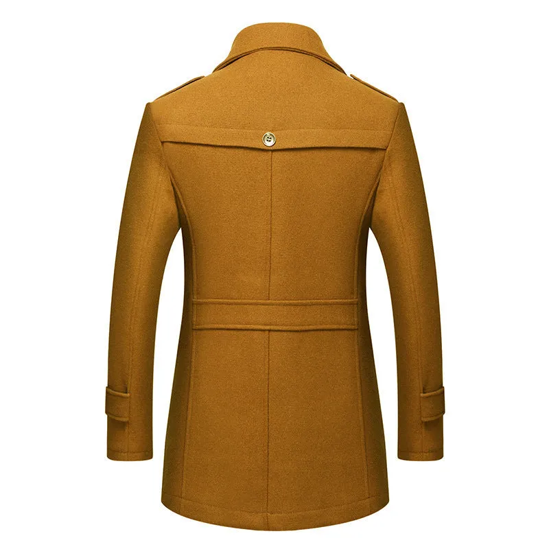 Leslie  Klassischer Herren-Peacoat aus Wolle