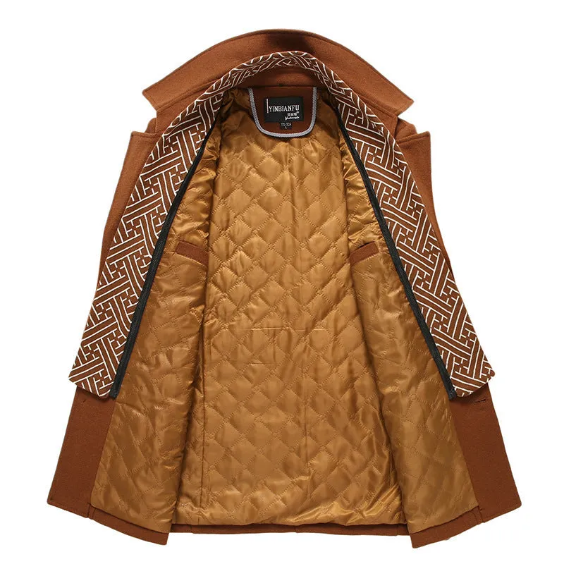 Leslie  Klassischer Herren-Peacoat aus Wolle