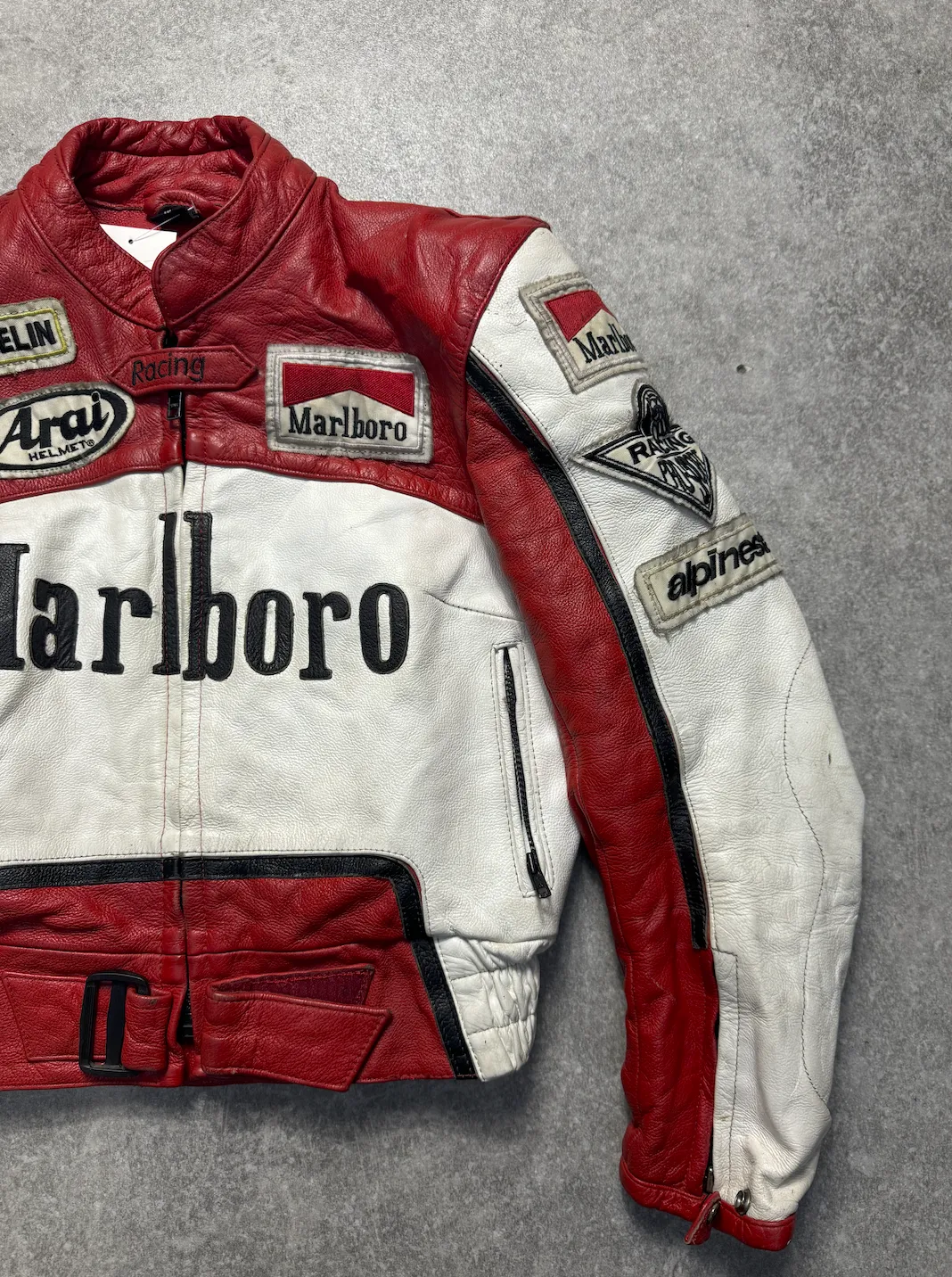 Marboro Pro Sport Leather Racing Jacket