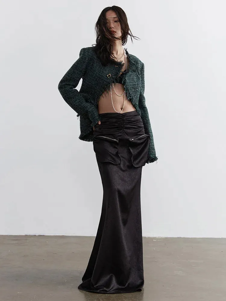 Marriagie Frayed Tweed Jacket