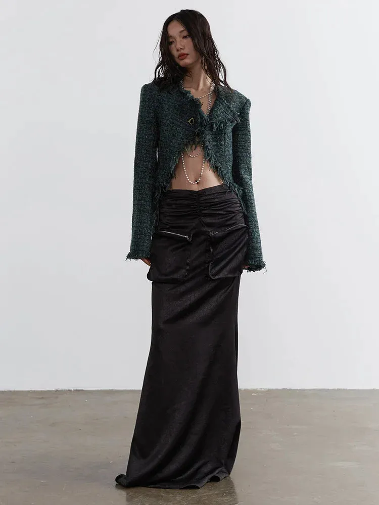 Marriagie Frayed Tweed Jacket
