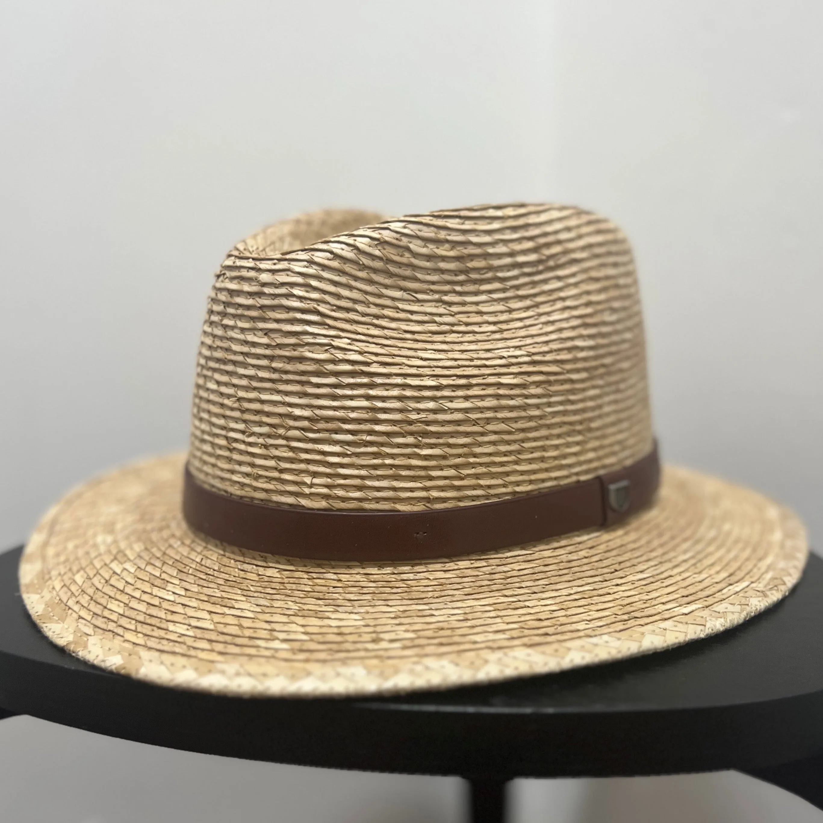 MESSER STRAW FERDORA - NATURAL/BROWN