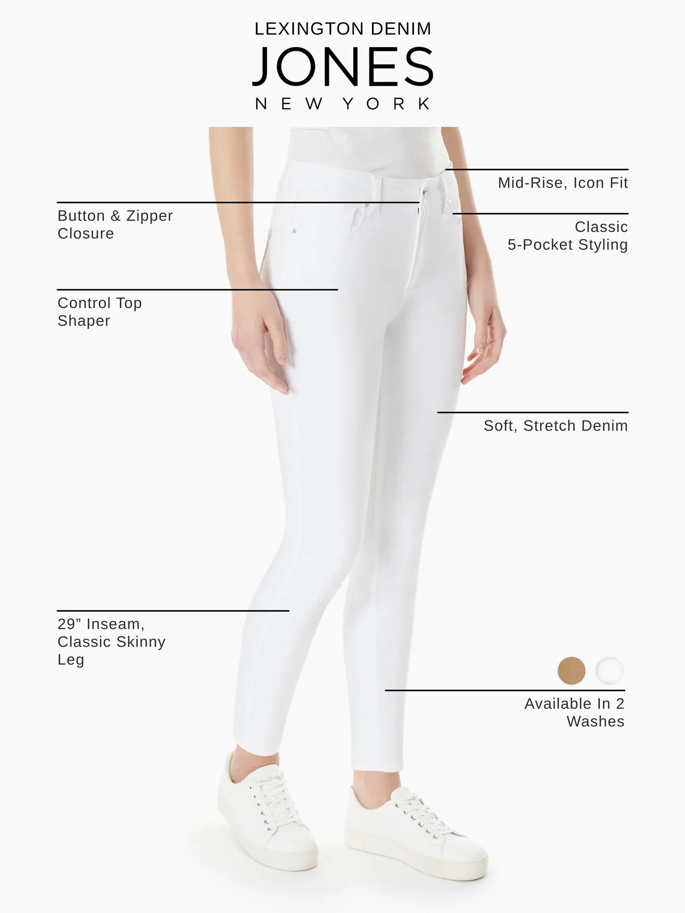 Plus Size Lexington High Rise Skinny Jean, Onyx Wash