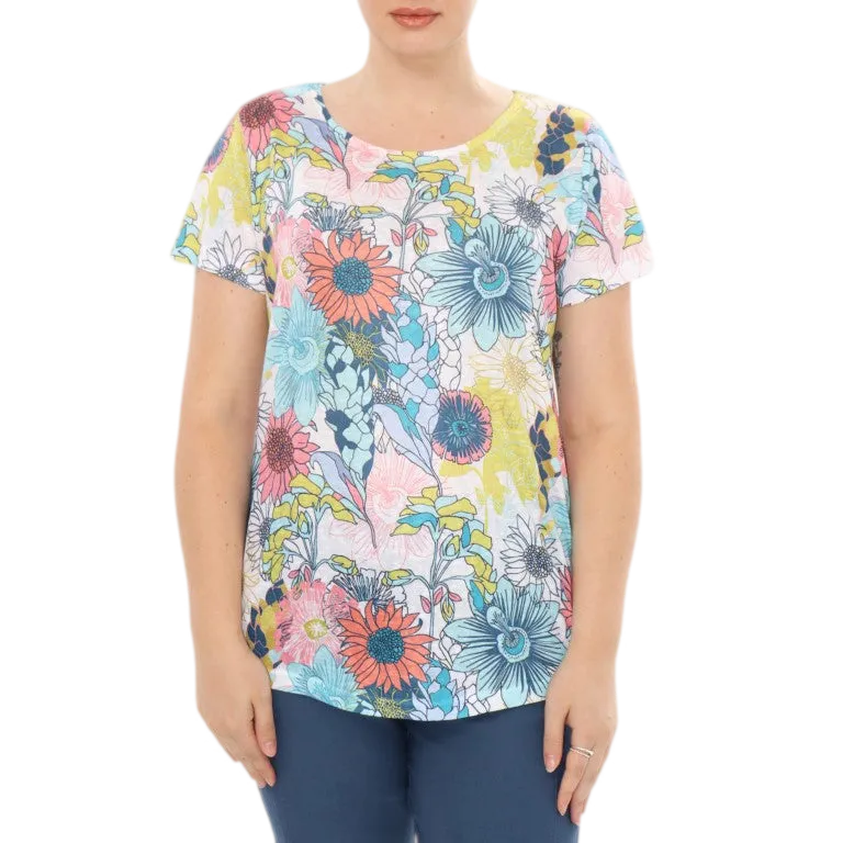 Printed Slub Top