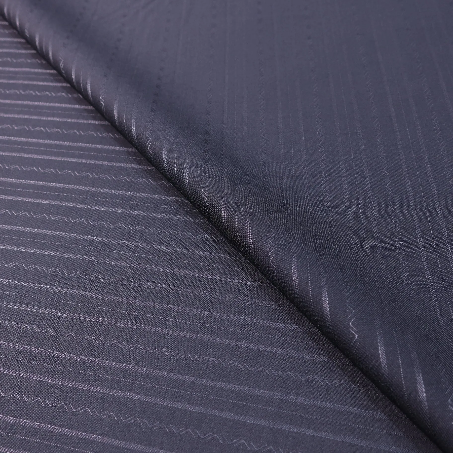 Shiny Dark Blue Stripes Gessato Doppia Riga Riga Acetate & Cotton Formal Dinner Jacket Ariston Fabric
