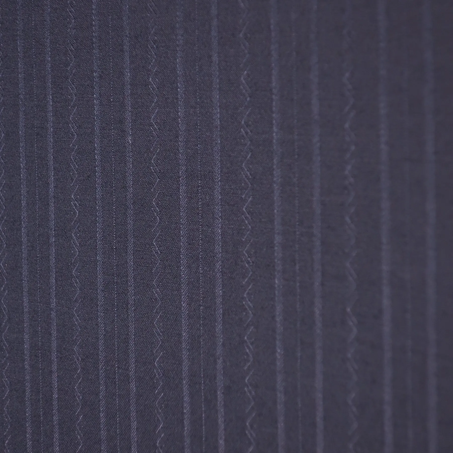 Shiny Dark Blue Stripes Gessato Doppia Riga Riga Acetate & Cotton Formal Dinner Jacket Ariston Fabric