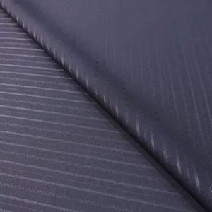 Shiny Dark Blue Stripes Gessato Doppia Riga Riga Acetate & Cotton Formal Dinner Jacket Ariston Fabric